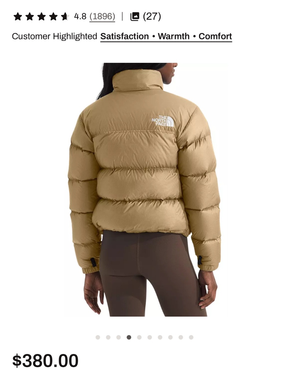 The North Face Women's 1996 Retro Nuptse Down Jacket NWOT - Picture 4 of 12